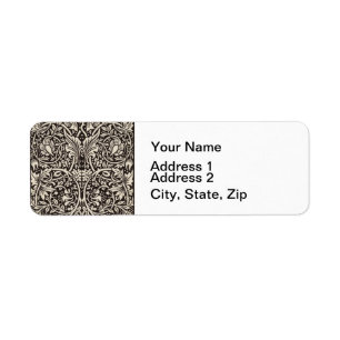 William Morris Daffodil Floral Wallpaper Etiket