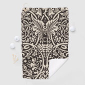 William Morris Daffodil Floral Wallpaper Golfhanddoek (Insitu)