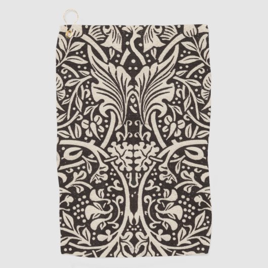 William Morris Daffodil Floral Wallpaper Golfhanddoek (Voorkant)