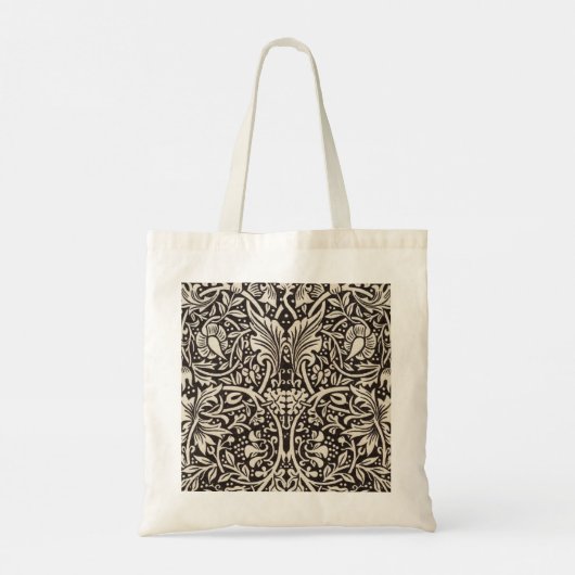 William Morris Daffodil Floral Wallpaper Pattern Tote Bag (Achterkant)