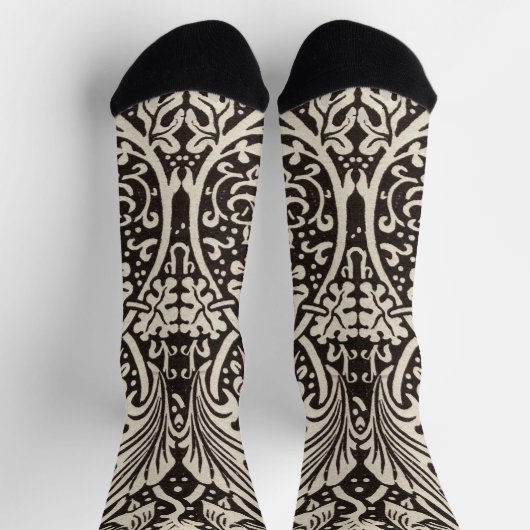 William Morris Daffodil Floral Wallpaper Sokken (Top)