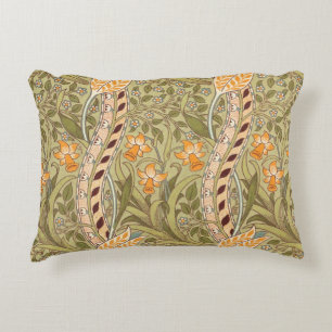 William Morris Daffodil Garden Flower Classic Bota Accent Kussen