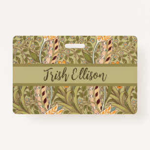 William Morris Daffodil Garden Flower Classic Bota Badge