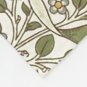 William Morris Daffodil Garden Flower Classic Bota Fleece Deken (Hoek)