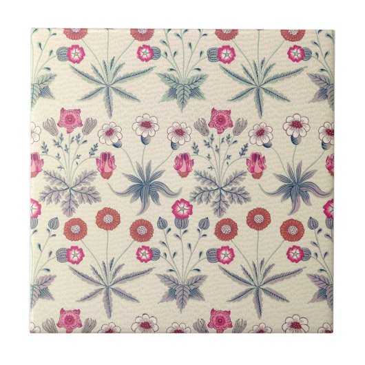 WILLIAM MORRIS "DAISY" CERAMIC-TEGEL TEGELTJE (Voorkant)