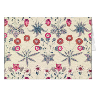 William Morris Daisy Floral Pattern Red Sinaasappe
