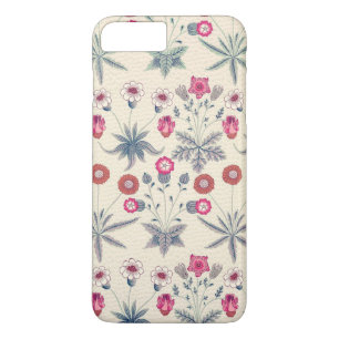 William Morris Daisy Floral Pattern Red Sinaasappe iPhone 8 Plus / 7 Plus Hoesje