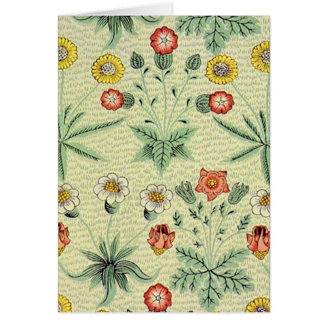 William Morris Daisy Floral Wallpaper Pattern (Voorkant)