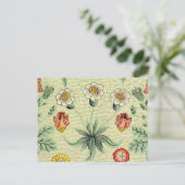 William Morris Daisy Floral Wallpaper Pattern Briefkaart (Staand voorkant)