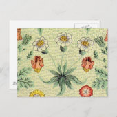 William Morris Daisy Floral Wallpaper Pattern Briefkaart (Voorkant / Achterkant)