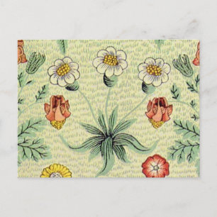William Morris Daisy Floral Wallpaper Pattern Briefkaart