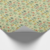 William Morris Daisy Floral Wallpaper Pattern Cadeaupapier (Hoek)