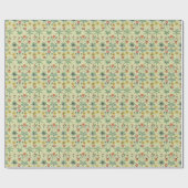 William Morris Daisy Floral Wallpaper Pattern Cadeaupapier (Vlak)