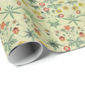 William Morris Daisy Floral Wallpaper Pattern Cadeaupapier (Rol Hoek)