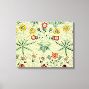 William Morris Daisy Floral Wallpaper Pattern Canvas Afdruk