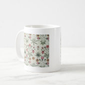 William Morris Daisy Floral Wallpaper Pattern Koffiemok (Voorkant links)
