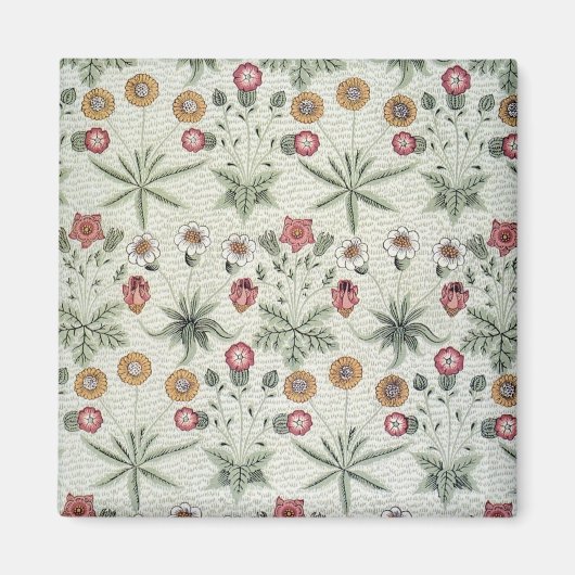 William Morris Daisy Floral Wallpaper Pattern Magneet (Voorkant)