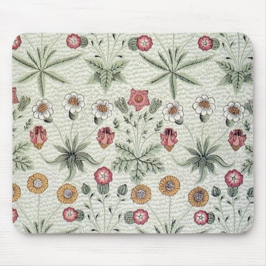 William Morris Daisy Floral Wallpaper Pattern Muismat (Voorkant)