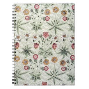 William Morris Daisy Floral Wallpaper Pattern Notitieboek