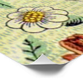 William Morris Daisy Floral Wallpaper Pattern Perfect Poster (Hoek)