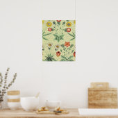 William Morris Daisy Floral Wallpaper Pattern Poster (Keuken)