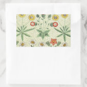 William Morris Daisy Floral Wallpaper Pattern Rechthoekige Sticker (Tas)