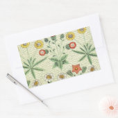 William Morris Daisy Floral Wallpaper Pattern Rechthoekige Sticker (Envelop)