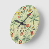 William Morris Daisy Floral Wallpaper Pattern Ronde Klok (Hoek)