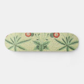 William Morris Daisy Floral Wallpaper Pattern Skateboard (Horizontaal)