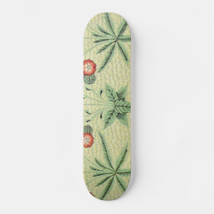 William Morris Daisy Floral Wallpaper Pattern Skateboard