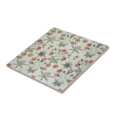 William Morris Daisy Floral Wallpaper Pattern Tegeltje (Zijkant)