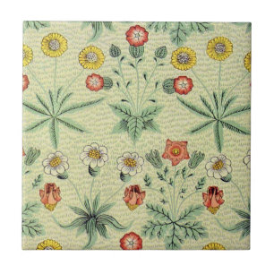 William Morris Daisy Floral Wallpaper Pattern Tegeltje