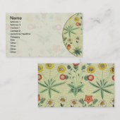 William Morris Daisy Floral Wallpaper Pattern Visitekaartje (Voorkant / Achterkant)