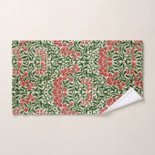 William Morris Daisy Flowers Pink Green Bad Handdoek (Handdoek)