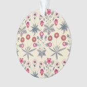 William Morris Daisy Motif floral Orange rouge (devant)