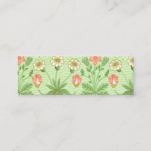 William Morris Daisy Pattern Mini Visitekaartje (Voorkant)