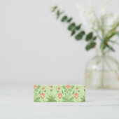 William Morris Daisy Pattern Mini Visitekaartje (Staand voorkant)