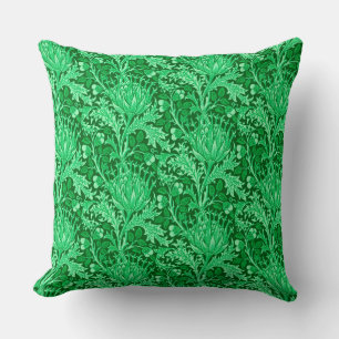 William Morris Damask, Emerald Green Kussen
