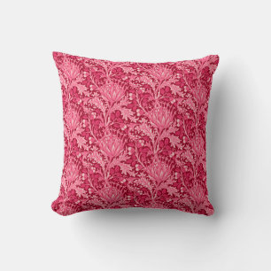 William Morris Damask, Fuchsia Pink Kussen