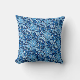 William Morris Damask, Navy & White Kussen