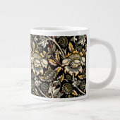 William Morris dark florale arabesque Jumbo Beker (Rechts)