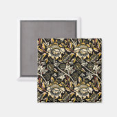 William Morris dark florale arabesque Magneet (Voorkant / Achterkant)