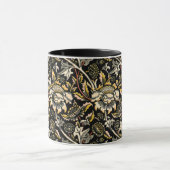William Morris dark florale arabesque Mok (Midden)