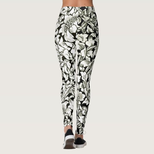 William Morris Decoratief Textielpatroon Leggings (Achterkant)