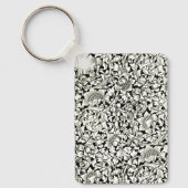  William Morris Decoratief Textielpatroon Sleutelhanger (Voorkant)