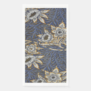 William Morris decoratieve wilg en tulp bloemmotie Servet