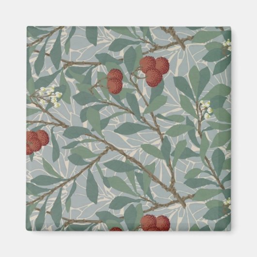 William Morris Decorative Art Arbutus Pattern Magneet (Voorkant)