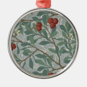 William Morris Decorative Art Arbutus Pattern Metalen Ornament