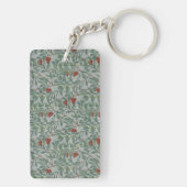 William Morris Decorative Art Arbutus Pattern Sleutelhanger (achterkant)