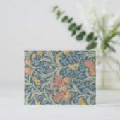 William Morris Decorative Art Iris Pattern Briefkaart (Staand voorkant)